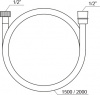 Душевой шланг Ravak SatinFlex 913.00, 150 см, хром (X07P176)