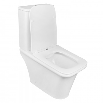 Унитаз-компакт Azario AVERO 660x360х820 напольный, безободковый с бачком и сиденьем микролифт (AZ-3121)