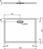 Ультратонкий акриловый прямоугольный душевой поддон Ideal Standard ULTRAFLAT NEW 1200x900x25 мм. Для напольной или встраиваемой установки (T448301)