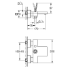 Смеситель для ванны GROHE Eurocube Joy, хром (23666000)
