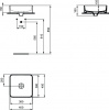 Раковина Ideal Standard STRADA II Square Vessel  40 см., белая (T296201)