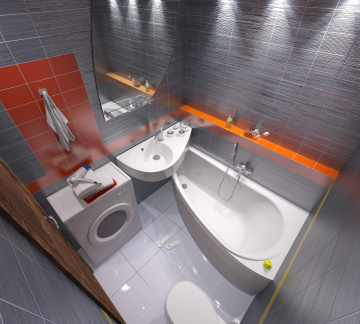 Акриловая ванна STWORKI Лунд R 150x75 см, угловая, с каркасом, асимметричная