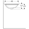 Раковина Geberit VariForm, 50х40 см, белая (500.764.01.2)