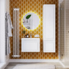 Комплект тумба Итана Verona 60 (595х378х450) подвесная, с раковиной Natella 60, Софт Айс (CS00082490)