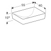 Раковина Geberit VariForm 55х40 см, белая (500.779.01.2)