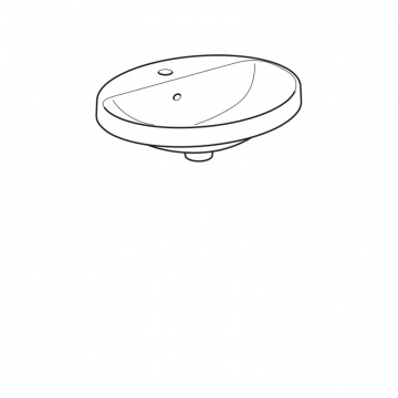 Раковина Geberit VariForm 55х45 см, встраиваемая, белая (500.720.01.2)