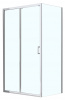 Душевое ограждение Azario ALTON 1200х800х2000, БЕЗ ПОДДОНА, прозрачное стекло 6 мм, цвет профиля серебро (AZ-NAC1131 L 1200)