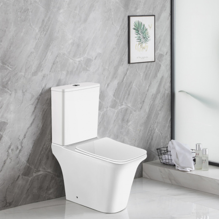 Унитаз-компакт Azario AVERO 660x360х820 напольный, безободковый с сиденьем микролифт (AZ-1213A)