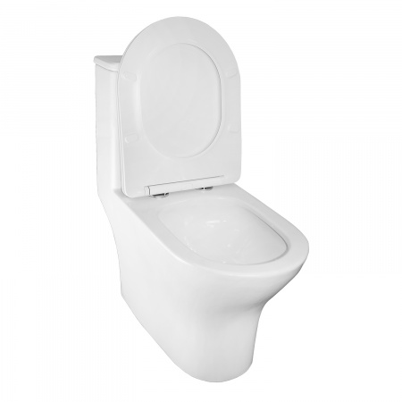 Унитаз-моноблок AZARIO Terni 670x350x760 слив "Торнадо", быстросъемное сиденье микролифт (AZ-8618T)