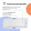 Акриловая ванна DIWO Дмитров 170x75 см, с каркасом, с ручками