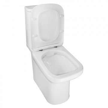 Унитаз-компакт Azario Wandy 350х614х795 напольный, безободковый, с быстросъемным сиденьем микролифт (AZ-56D)
