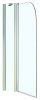 Шторка для ванны Azario MERRIT 1100(700+400)х1400 прозрачное стекло 6 мм, покрытие EASY CLEAN, цвет профиля серебро (AZ-NF6221 1100)
