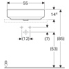 Раковина Geberit VariForm 55х40 см, белая (500.779.01.2)