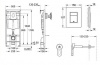 Сет 3 в 1 инсталляция Grohe Rapid SL с клавишей смыва  + подвесной унитаз Azario Grado c быстросъемным сиденьем микролифт (38772001+AZ-0046N)