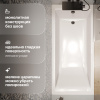 Ванна из искусственного камня STWORKI Ольборг 170x80 см, с ножками