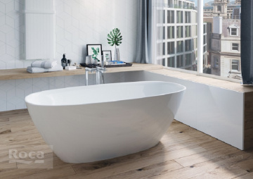 Ванна Stonex® Roca ARIANA 1650х750х570, отдельностоящая, белая
