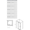 Душевой уголок Ravak Matrix MSDPS 110x80 L  профиль Белый стекло Transparent (0WLD4100Z1)