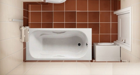 Ванна чугунная Roca MALIBU 170х70, без отверстия для ручек