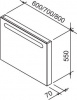 Зеркало Ravak Chrome, 800х70х550 с подсветкой, белое (X000000550)