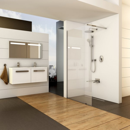 Неподвижная душевая стенка Ravak ST Walk-In Wall 1200 x 2000 блестящий + транспарент