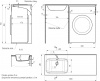 Раковина DIWO Новгород NRnS1200L, на стиральную машину, с кронштейном