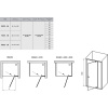 Душевая дверь Ravak Pivot PDOP2-120 распашная, стекло Transparent, профиль Черный (03GG0300Z1)