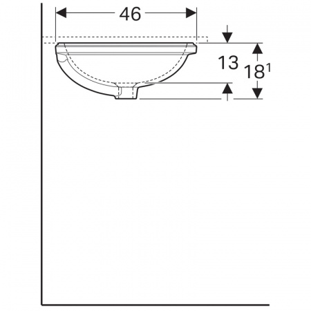 Раковина Geberit VariForm 50х40 см, белая (500.752.01.2)