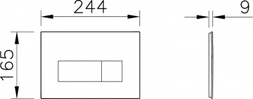 Комплект Унитаз подвесной DIWO Сочи 7508N003-0079 безободковая + Крышка Yakut 0344 с микролифтом + Инсталляция VitrA V-Fix Core + Кнопка Root Square 740-2311 черная матовая