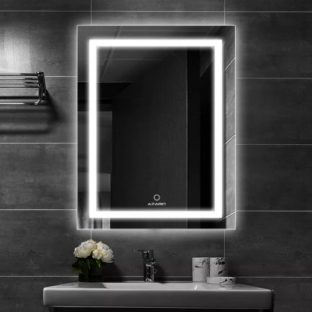 Зеркало AZARIO Alysa 600х800 с подсветкой, сенсорный выключатель с функцией диммера (AZ-Z-046CS)