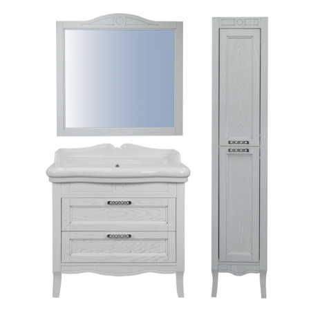 Зеркало CAROLINA 90 (820х910х20) СЕРЕБРО (CS00068637)