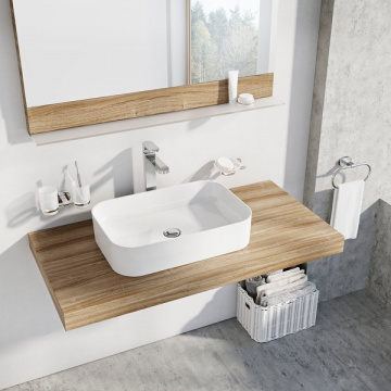 Раковина Ravak CERAMIC 550 R SLIM, белая (XJX01155002)