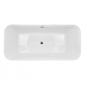 Ванна акриловая Azario ROVETA 1700х800х580 свободностоящая, в комплекте с сифоном и металлической рамой (AZ-6615)
