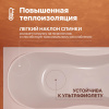 Акриловая ванна DIWO Ярославль 170x70 см, с каркасом