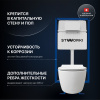 Комплект Унитаз подвесной STWORKI Ноттвиль SETK3104-2616 безободковый, с микролифтом, белый + Инсталляция + Кнопка 230824 белая