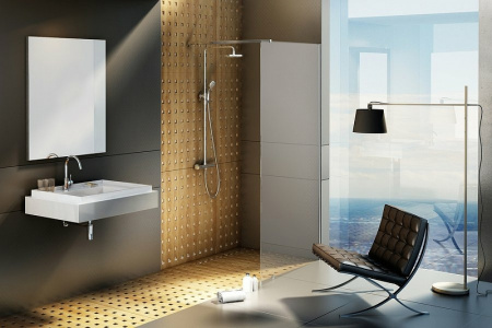 Душевая перегородка Ravak Walk-In Wall 140 стекло Transparent, профиль Хром (GW9WM0C00Z1)
