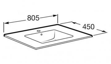 Раковина Roca VICTORIA UNIK 800 мм (7.3279.9.C00.0)