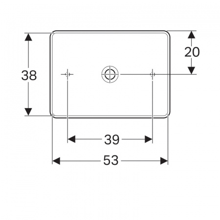 Раковина Geberit VariForm 55х40 см, белая (500.779.01.2)