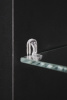 Зеркало-шкаф AZARIO Hamburg-BLACK 462х148х762 с подсветкой, механический выключатель, черный (LED-00002669)