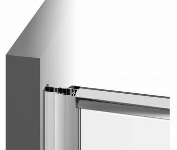 Душевая дверь Ravak Pivot PDOP2-120 распашная, стекло Transparent, профиль Черный (03GG0300Z1)