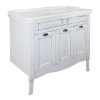 Комплект Тумба Azario CAROLINA 100 1000х880х500 патина, с раковиной Artdeco 100 (Kale) белый/черный (CS00090677)