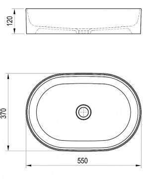 Раковина-чаша Ravak Ceramic O Slim 55 белый (XJX01155001)