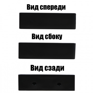 Раковина накладная Azario 420х420х120 квадратная, черный матовый (AZ-2177-MB)
