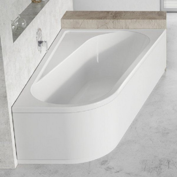 Ванна акриловая Ravak CHROME 160х105 L, белая