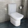 Унитаз-компакт Azario Alba 620х405х805 напольный, безободковый, с сиденьем микролифт (AZ-8323)