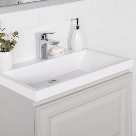 Комплект тумба Итана Verona 60 597х378х450 подвесная, с раковиной Natella 60, керамик (CS00080612)