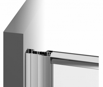 Душевая дверь Ravak Pivot PDOP2-120 распашная, стекло Transparent, профиль Черный (03GG0300Z1)