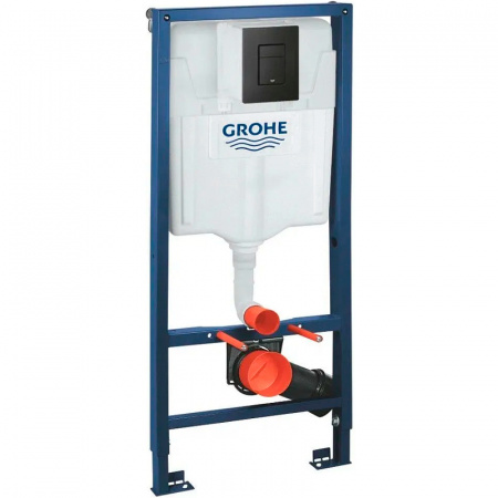 Инсталляция Grohe Rapid SL 38811KF0 для унитаза с Черной матовой клавишей смыва (38811KF0)